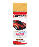 Daewoo Jamaica Yellow Aerosol Spray Paint Code 53L Basecoat Spray Paint