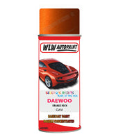 Daewoo Orange Rock Aerosol Spray Paint Code G6V Basecoat Spray Paint