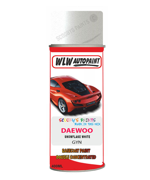 Daewoo Snowflake White Aerosol Spray Paint Code Gyn Basecoat Spray Paint