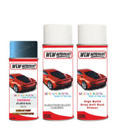 Daewoolacetti Gt Atlantis Blue Complete Aerosol Kit With Primer And Lacquer