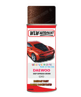 Daewoo Deep Espresso Brown Aerosol Spray Paint Code Gyo Basecoat Spray Paint