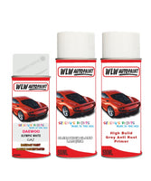 Daewoonexia Olympic White Complete Aerosol Kit With Primer And Lacquer