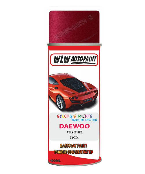 Daewoo Velvet Red Aerosol Spray Paint Code Gcs Basecoat Spray Paint