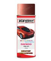 Daewoo Coral Poly Aerosol Spray Paint Code 71U Basecoat Spray Paint