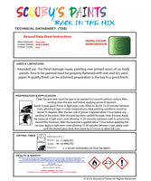 Instructions For Use Chevorlet Matiz Apple Green