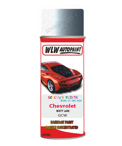 Chevrolet Misty Lake Aerosol Spraypaint Code Gcw Basecoat Spray Paint
