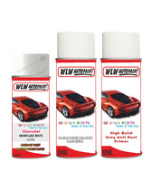 Chevrolet Malibu Snowflake White Complete Aresol Kit With Primer And Lacquer