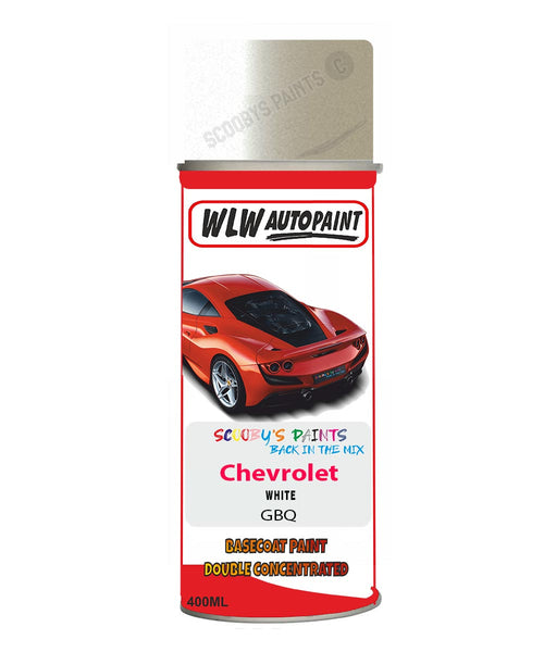 Chevrolet White Aerosol Spraypaint Code Gbq Basecoat Spray Paint