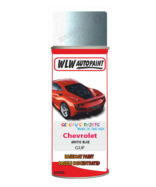 Gu Paint Code Aerosol Spray Paint For Chevrolet Arctic Blue Cruze Blue Paint Code Gu ...