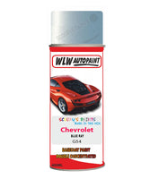 Chevrolet Blue Ray Aerosol Spraypaint Code G54 Basecoat Spray Paint