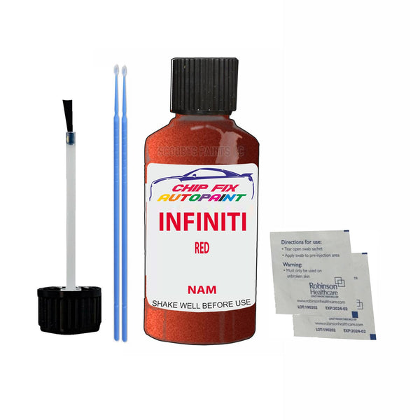 Infiniti All Models Red Touch Up Paint Code Nam