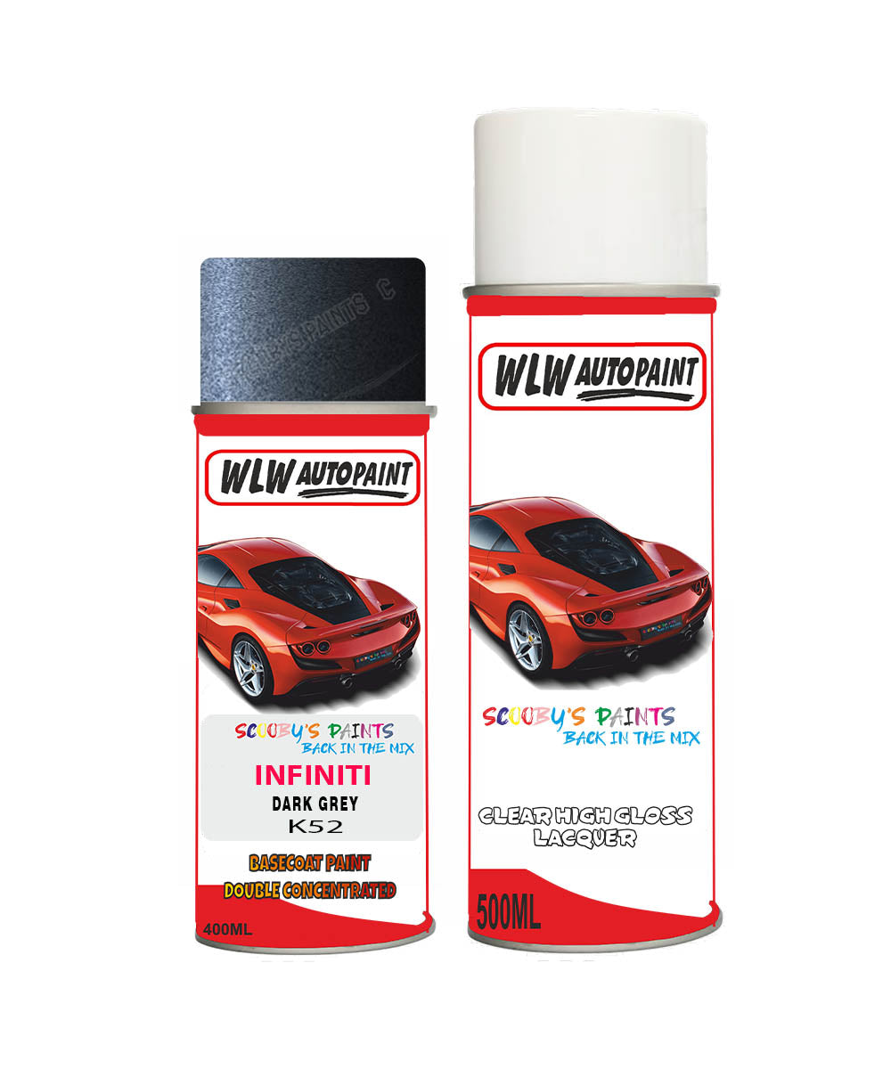 Aerosol Spray Paint For Infiniti G35 Dark Grey Paint Code K52 Silver-G ...