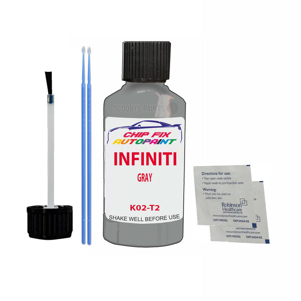 Infiniti I30 Gray Touch Up Paint Code K02-T2