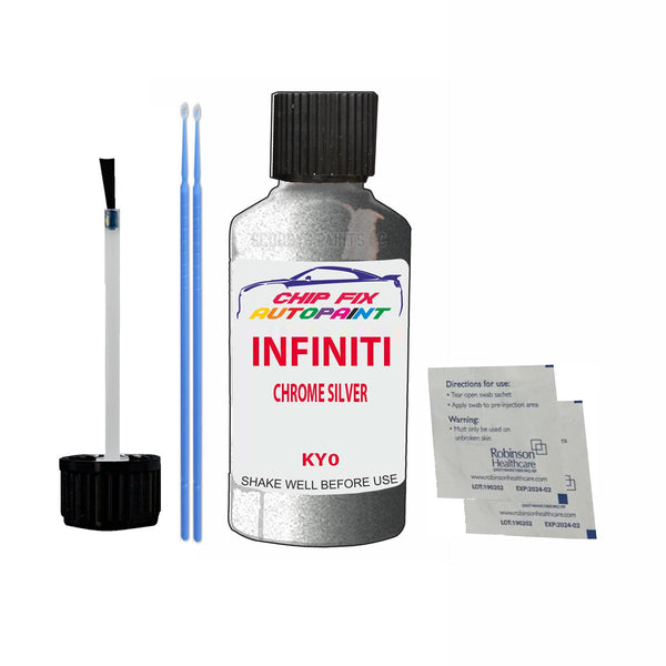 Infiniti Q60 Chrome Silver Touch Up Paint Code Ky0