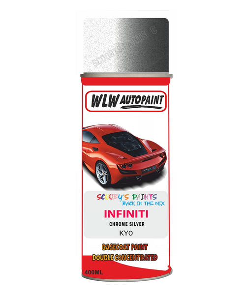Infiniti Chrome Silver Aerosol Spray Paint Code Ky0 Basecoat Aerosol Spray Paint