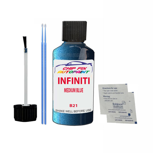 Infiniti All Models Medium Blue Touch Up Paint Code B21