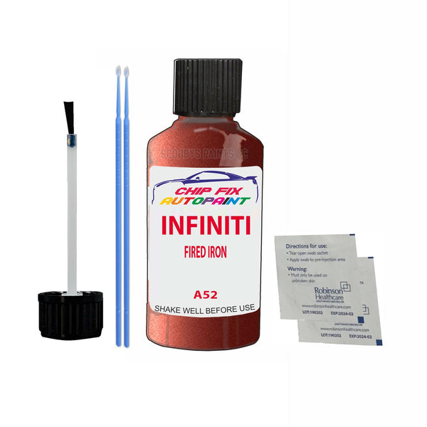 Infiniti G35 Fired Iron Touch Up Paint Code A52