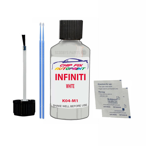 Infiniti All Models White Touch Up Paint Code K04-M1