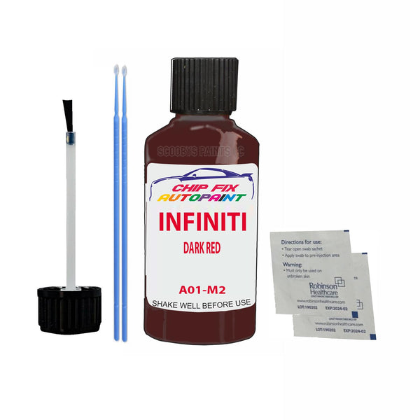 Infiniti M35 Dark Red Touch Up Paint Code A01-M2