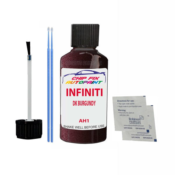 Infiniti Infiniti Dk Burgundy Touch Up Paint Code Ah1