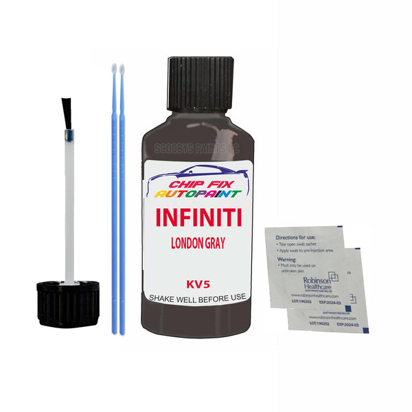Infiniti All Models London Gray Touch Up Paint Code Kv5