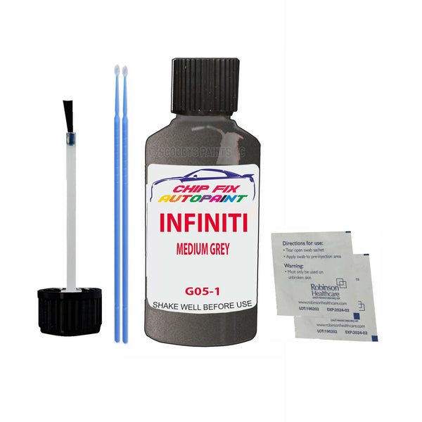 Infiniti Qx4 Medium Grey Touch Up Paint Code G05-1
