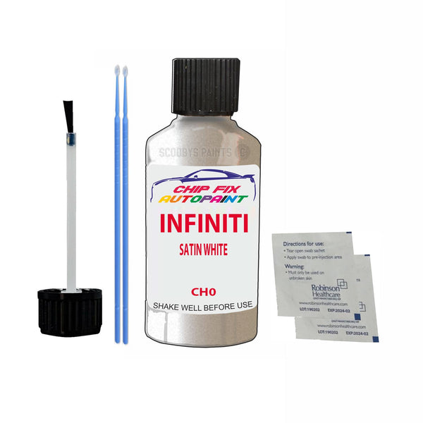 Infiniti All Models White (7) Touch Up Paint Code Ch0