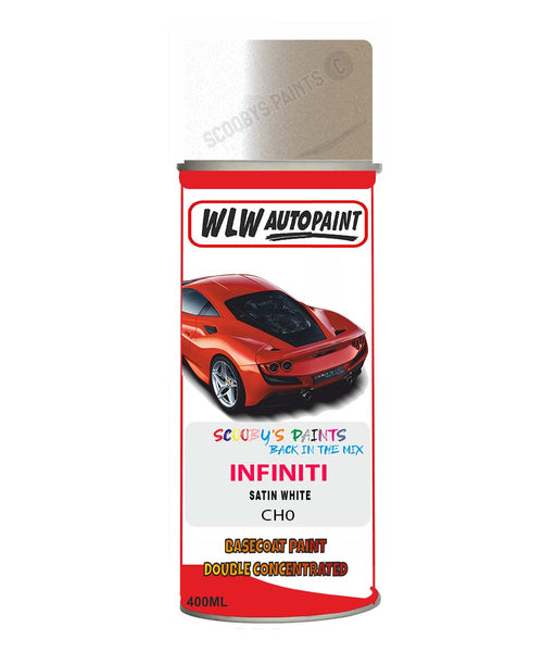 Infiniti Satin White Aerosol Spray Paint Code Ch0 Basecoat Aerosol Spray Paint