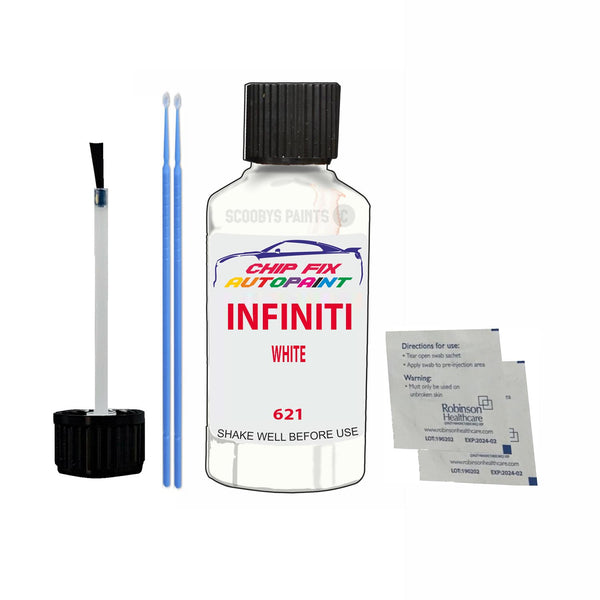 Infiniti All Models White Touch Up Paint Code 621