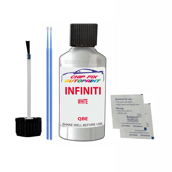 Infiniti All Models White Touch Up Paint Code Qbe