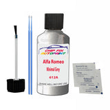 Alfa Romeo Minimal Grey Touch Up Paint Code 612A Scratch Repair Kit