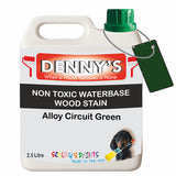 Denny's Stain Paint For Fences Colour- Alloy Circuit Green - Weatherproof Uv-Safe Protect