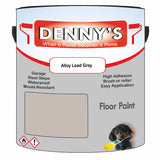 Denny's Floor Paint For Sheds Colour- Alloy Lead Grey - Durable Anti-Slip Weatherproof