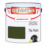 Denny's Tile Paint For Commercial Areas Colour- Alloy Machine Green - High-Traffic Durable Easy-Clean