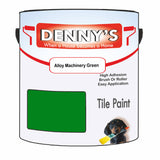 Denny's Tile Paint For Commercial Areas Colour- Alloy Machinery Green - High-Traffic Durable Easy-Clean