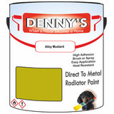 Denny's High Temp Paint For Grilles Colour- Alloy Mustard - Heatproof Rustguard Durable