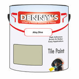 Denny's Tile Paint For Commercial Areas Colour- Alloy Olive - High-Traffic Durable Easy-Clean