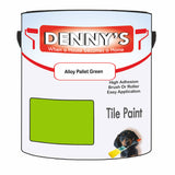 Denny's Tile Paint For Commercial Areas Colour- Alloy Pallet Green - High-Traffic Durable Easy-Clean