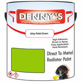 Denny's High Temp Paint For Grilles Colour- Alloy Pallet Green - Heatproof Rustguard Durable