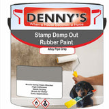 Denny's Waterpoof Paint For Stamp Out Damp Colour- Alloy Pipe Grey - Damp-Block Mould-Safe Breathable