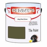 Denny's Tile Paint For Commercial Areas Colour- Alloy Plant Green - High-Traffic Durable Easy-Clean