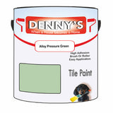 Denny's Tile Paint For Commercial Areas Colour- Alloy Pressure Green - High-Traffic Durable Easy-Clean