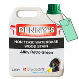 Denny's Stain Paint For Fences Colour- Alloy Retro Green - Weatherproof Uv-Safe Protect