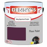 Denny's Floor Paint For Sheds Colour- Alloy Spectrum Purple - Durable Anti-Slip Weatherproof
