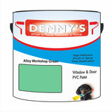 Denny's Plastic Paint For Pvc Colour- Alloy Workshop Green - Adhesion Tough Colour-Hold