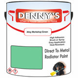 Denny's High Temp Paint For Boilers Colour- Alloy Workshop Green - Heatproof Anti-Rust Longlife