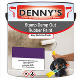 Denny's Waterpoof Paint For Stamp Out Damp Colour- Alloy Workshop Purple - Damp-Block Mould-Safe Breathable