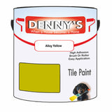 Denny's Tile Paint For Commercial Areas Colour- Alloy Yellow - High-Traffic Durable Easy-Clean