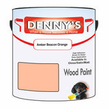 Denny's Wood Paint For Decking Colour- Amber Beacon Orange - Anti-Slip Weatherproof Durable