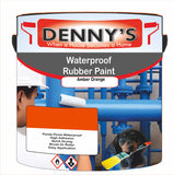 Denny's Waterpoof Paint For Pools Colour- Amber Orange - Water-Seal Chlorine-Tough Anti-Slip